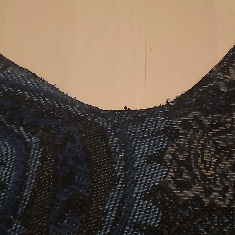 GENTLY WORN Charlie Paige One Size Fits All Paisly Printed Acrylic Fringed Shawl - Picture 11 of 13